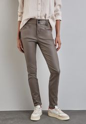 STREET ONE Lederimitathose Middle Waist günstig online kaufen
