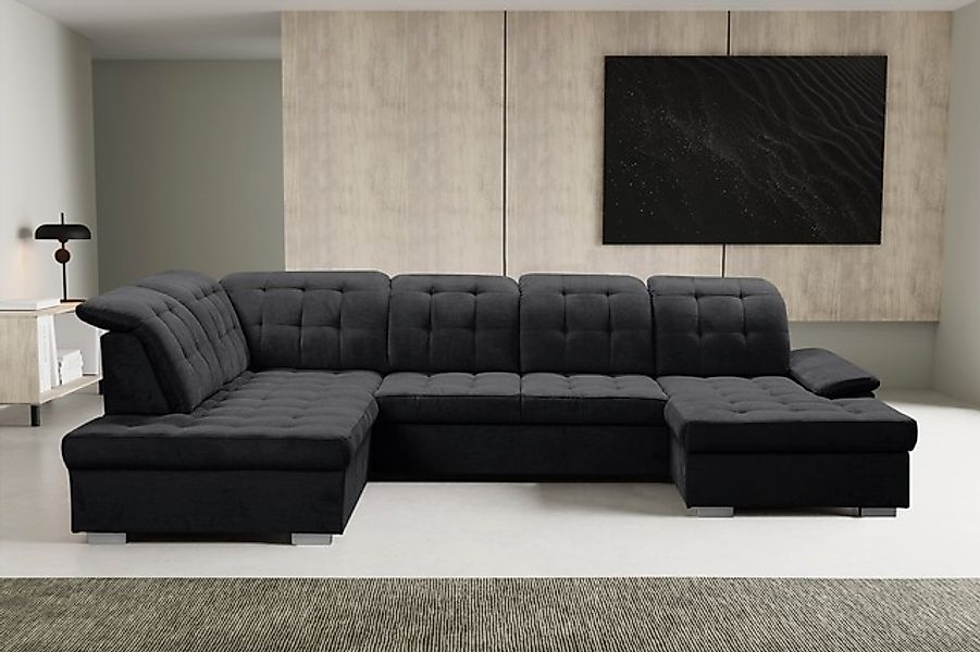WERK2 Wohnlandschaft »Kordula-New Multifunktion Couch, Breite 332cm, bequem günstig online kaufen