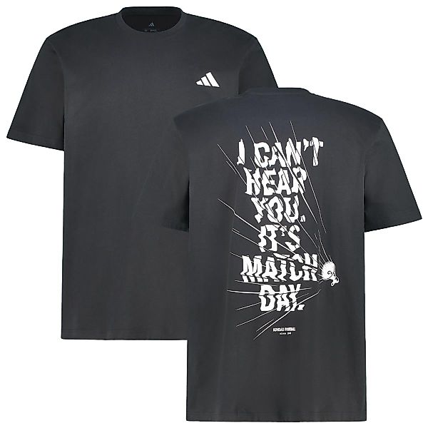 adidas T-Shirt mit Print auf Vorder- und Rückseite Farbe schwarz Größe: 4XL günstig online kaufen