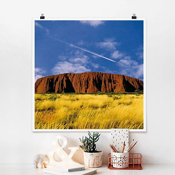 Poster - Quadrat Uluru günstig online kaufen