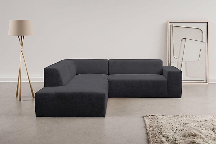 WERK2 Ecksofa »Zeus-M, tolles Sofa mit schönen Details, L-Form«, Curvy Tren günstig online kaufen