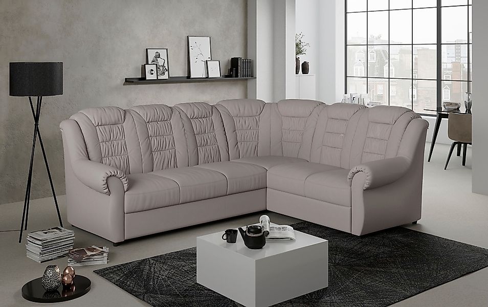 Home affaire Ecksofa "Boston L-Form", mit hoher Rückenlehne, optional mit B günstig online kaufen