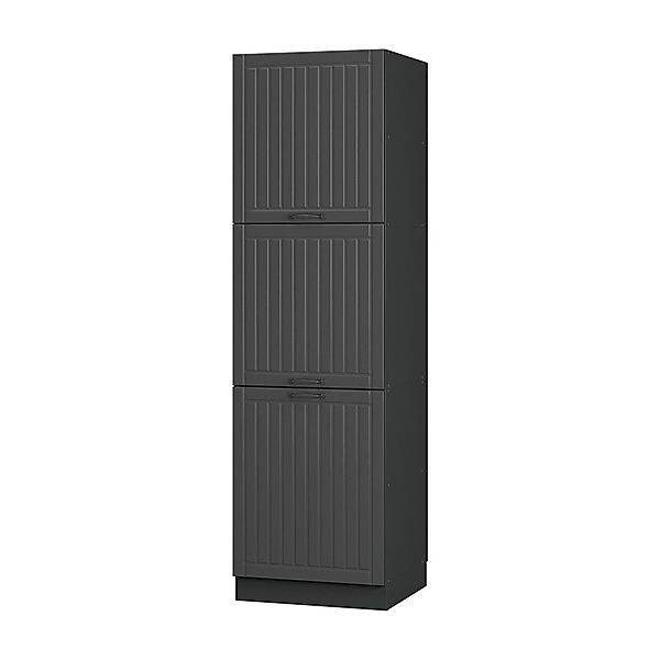 Vicco Herdumbauschrank Fame-Line, Dunkelgrau/Anthrazit, 60 cm günstig online kaufen