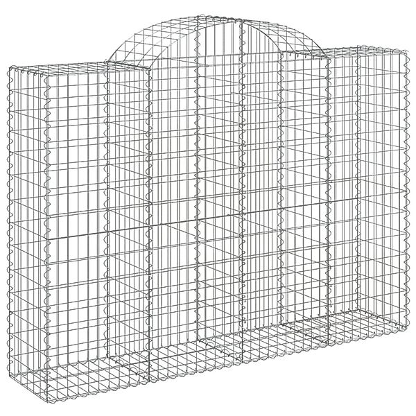 vidaXL Gabionen mit Hochbogen 3 Stk 200x50x140/160cm Eisen 1669112 günstig online kaufen