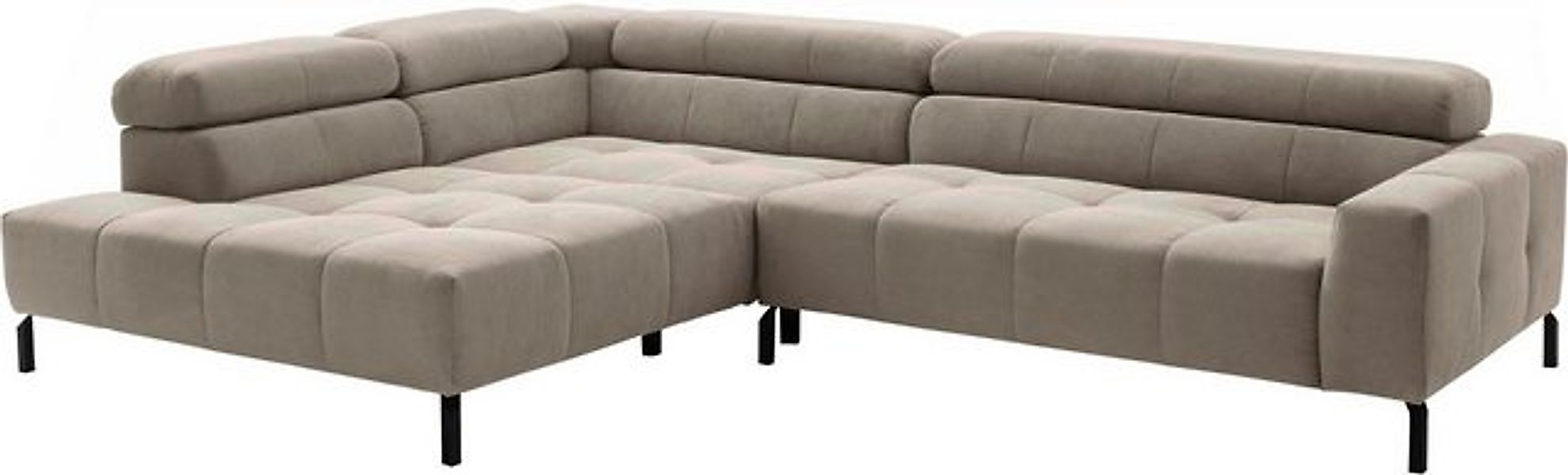 Places of Style Ecksofa Cleveland, L-Form, incl. Kopfteilverstellung, Breit günstig online kaufen