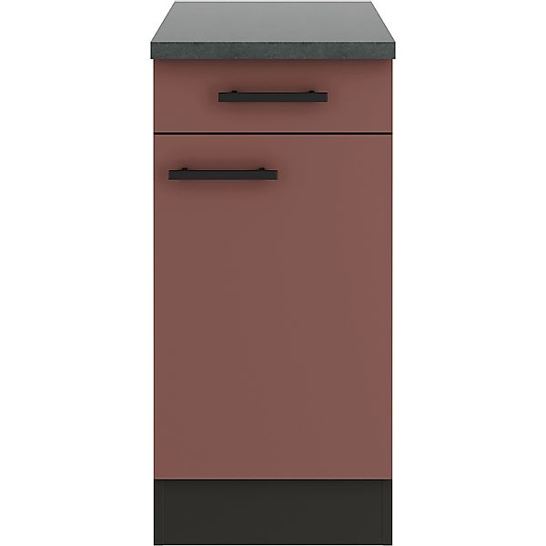 OPTIFIT Nizza407 Küchen-Unterschrank 40 cm Rostrot günstig online kaufen