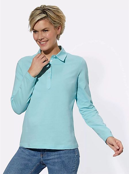 Casual Looks Langarm-Poloshirt "Poloshirt", (1 tlg.) günstig online kaufen