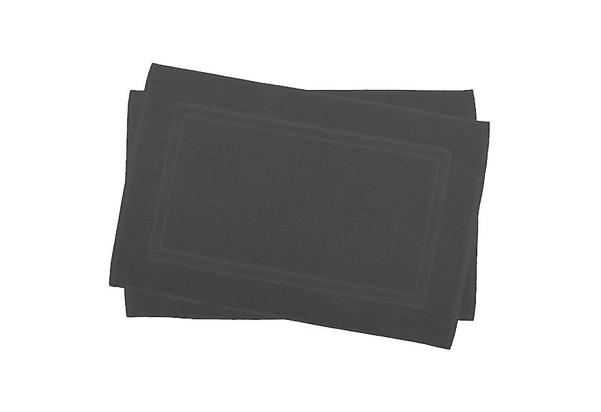 Julie Julsen Badematte 2-Badematte-Grau-50 x 40 cm, Baumwolle, Doppelrahmen günstig online kaufen