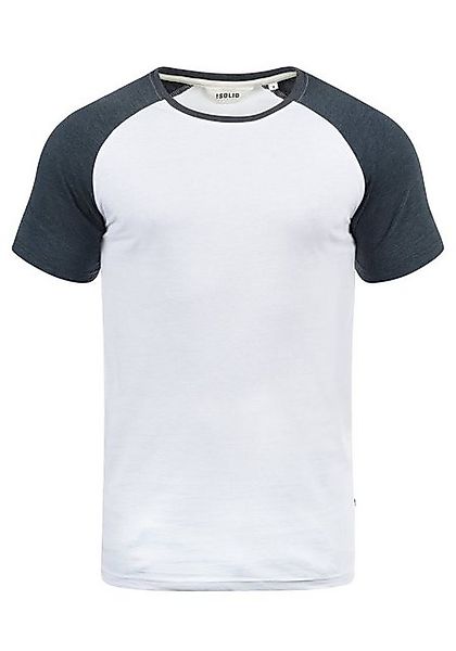 !Solid Rundhalsshirt SDBastian Kurzarmshirt im Baseball-Look günstig online kaufen