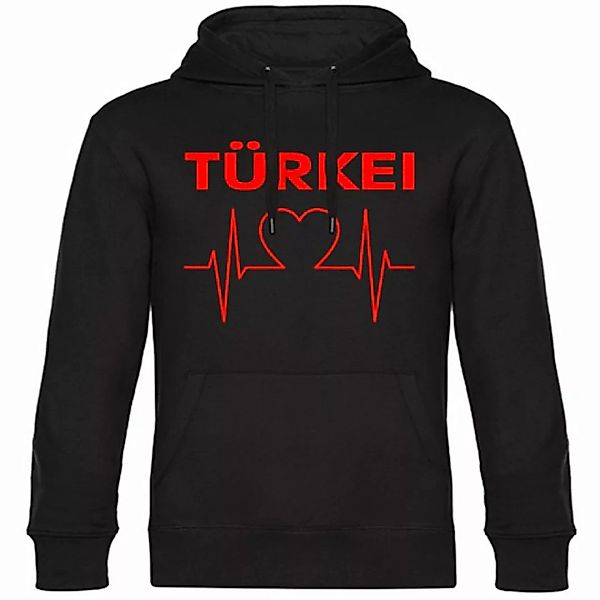multifanshop Kapuzensweatshirt Türkei - Herzschlag - Pullover günstig online kaufen