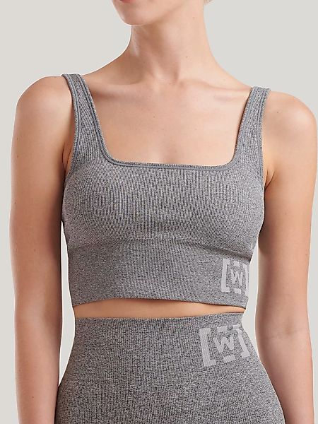 Wolford - Shaping Athleisure Crop Top Br, Frau, grey melange, Größe: S günstig online kaufen