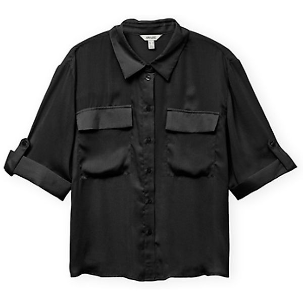 Aware  Kurzarm Hemdbluse Fabiana Shirt - Black günstig online kaufen