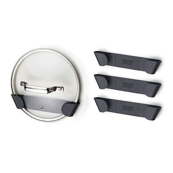 Joseph Joseph Küchenregal Topfdeckel-Aufbewahrungshalter 4er-Set, Selbstkle günstig online kaufen