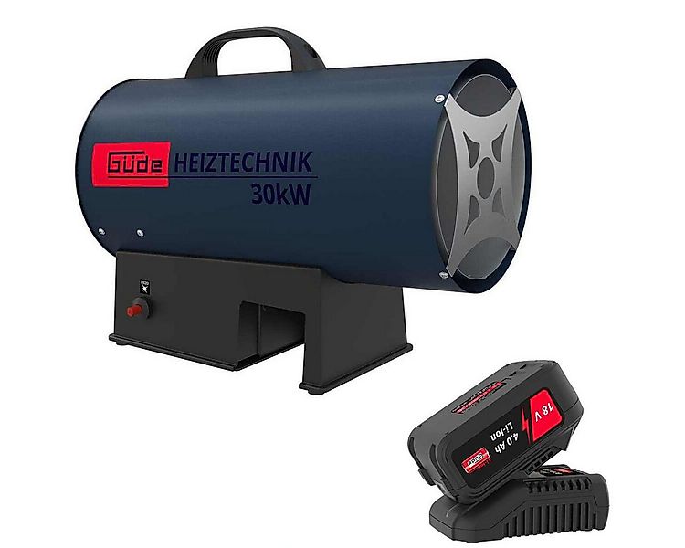Güde Heizstrahler Akku Gasheizgebläse GH 18 - 30 KW mit Akku 4.0 Ah & Scnel günstig online kaufen