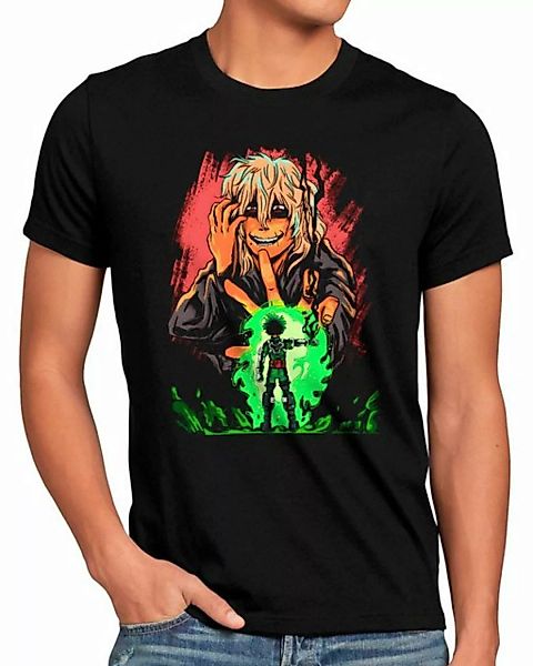 style3 Print-Shirt Herren T-Shirt Fight Villain anime manga my hero academi günstig online kaufen