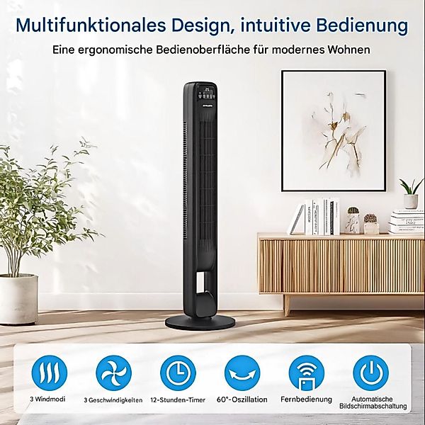 PALINTH Turmventilator Turmventilator 99cm – 65°oszillierend,mit günstig online kaufen