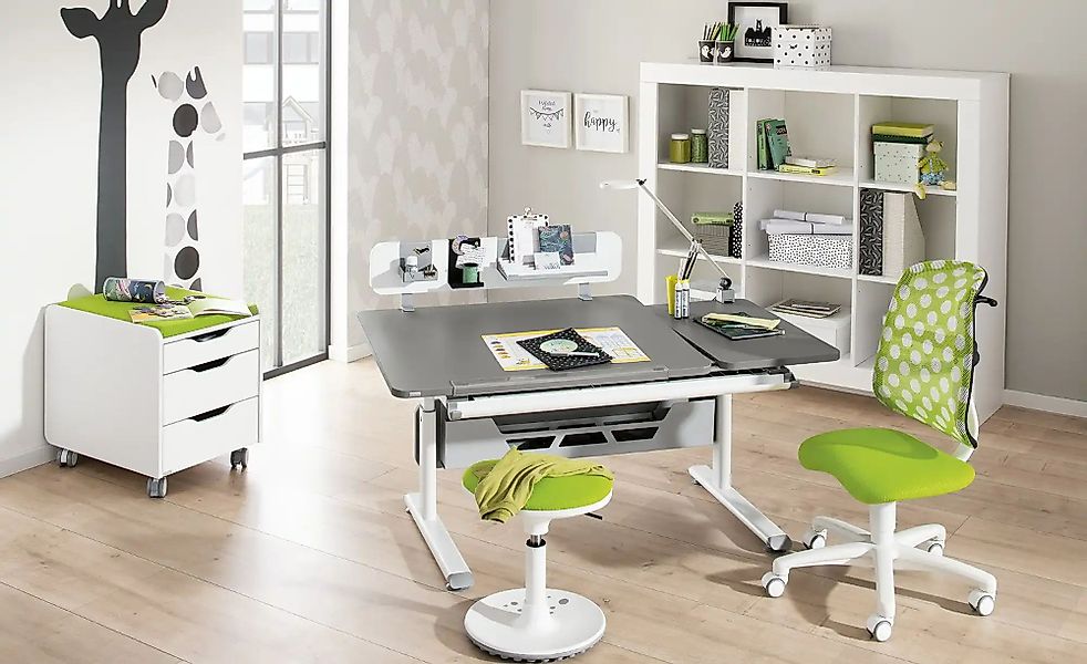 PAIDI Schülerschreibtisch  Diego ¦ grau ¦ Maße (cm): B: 130 H: 53 T: 70.0 K günstig online kaufen