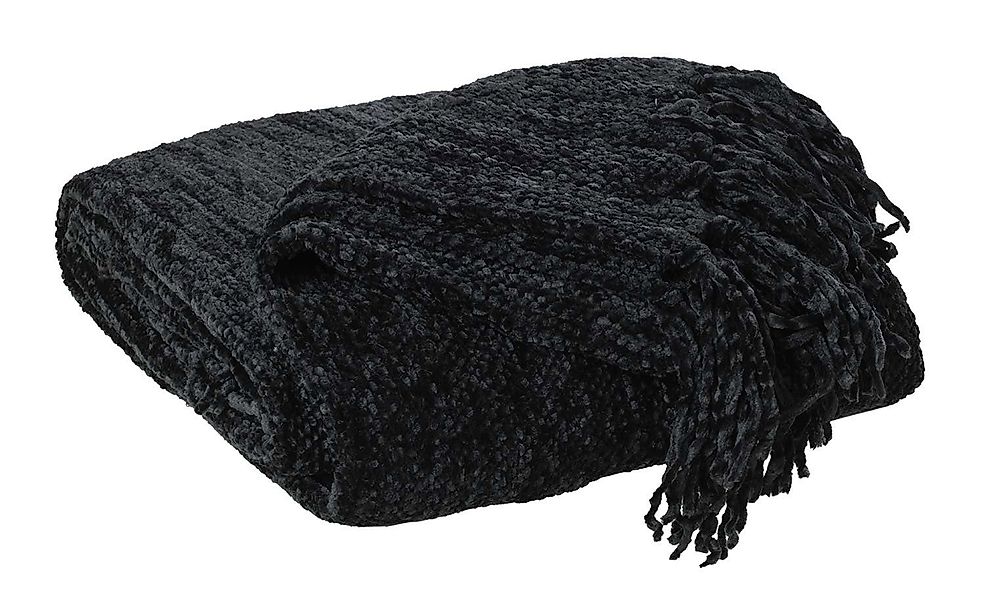 Wohndecke Wohnplaid, Schwarz, B 130 cm, günstig online kaufen