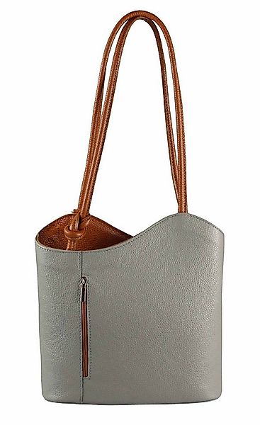 ITALYSHOP24 Rucksack Made in Italy Damen Leder Tasche BackPack Schultertasc günstig online kaufen