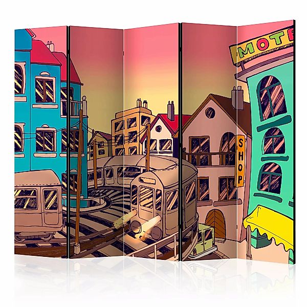 5-teiliges Paravent - Morning In A City Ii [room Dividers] günstig online kaufen