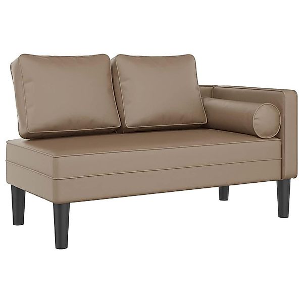 vidaXL Chaiselongue Chaiselongue mit Kissen Cappuccino günstig online kaufen