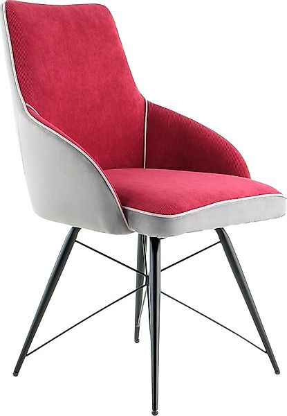 Kayoom Schalenstuhl »Stuhl Carol 125, Stuhl in attraktivem Retro-Look, zwei günstig online kaufen