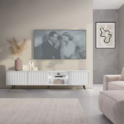 Selsey TV-Schrank BELLO mit schwarzen Füßen, günstig online kaufen