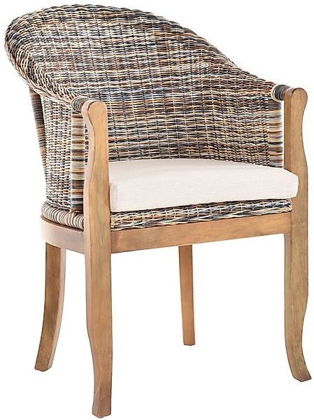 Krines Home Relaxsessel Rattan-Sessel mit Holzbeinen, Sessel aus echtem Rat günstig online kaufen