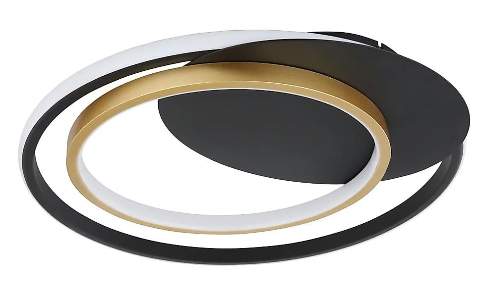 Globo Lighting Deckenleuchte   ¦ schwarz ¦ Maße (cm): B: 48,5 H: 6,1 Lampen günstig online kaufen