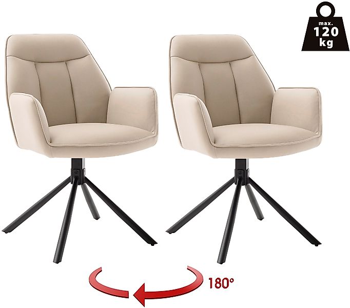 MCA furniture Armlehnstuhl RAFAELA Esszimmerstuhl (2er günstig online kaufen