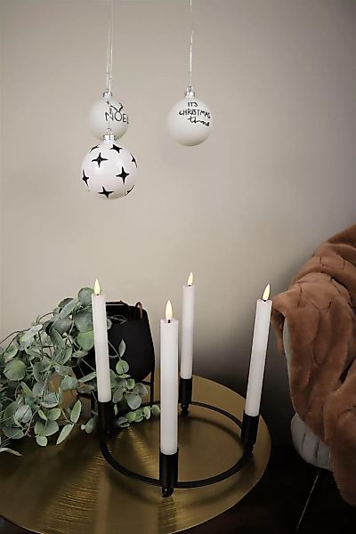AM Design Adventsleuchter "Kerzenhalter aus Metall, für 4 Kerzen, Ø 24 cm", günstig online kaufen