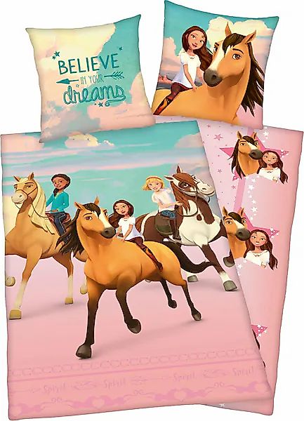 Kinderbettwäsche »Spirit«, (2 tlg.), mit niedlichem Motiv günstig online kaufen