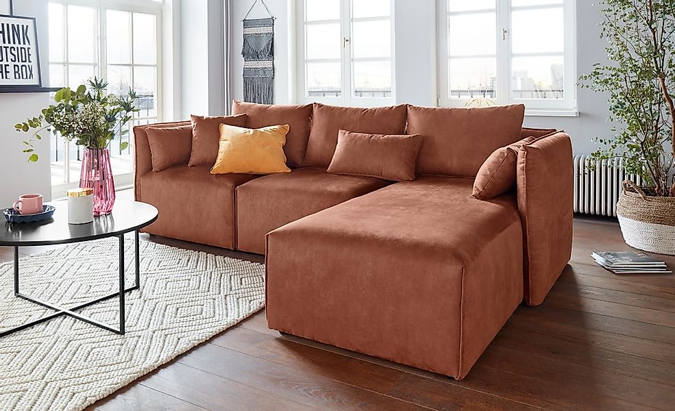 andas Ecksofa "Nöre", (3 Teile), zusammengesetzt aus Modulen, in vielen Bez günstig online kaufen