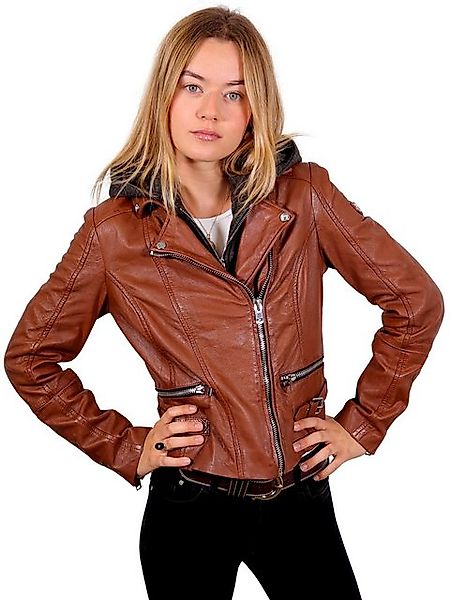 Mauritius Lederjacke »Julja SF LEGV« 2-in-1-Look mit abnehmbarem Kapuzenein günstig online kaufen