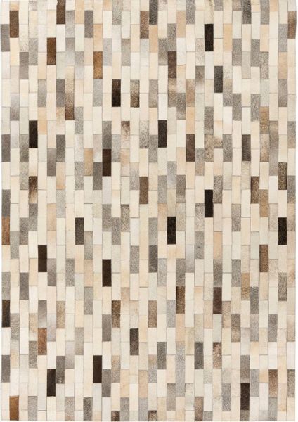 Kayoom Lederteppich "Ravi 100" rechteckig 8 mm Höhe günstig online kaufen