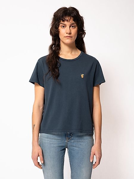 Verkürztes Damen T-shirt "Lisa Pina Colada", Navy günstig online kaufen