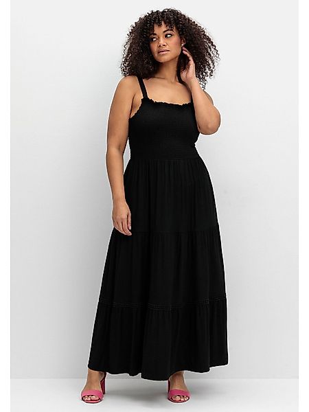 Sheego Sommerkleid Große Größen mit Smok-Oberteil günstig online kaufen