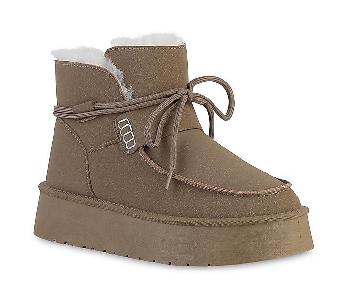 VAN HILL 841476 Winterstiefelette Damen Warm Gefütterte Winter Boots Stiefe günstig online kaufen