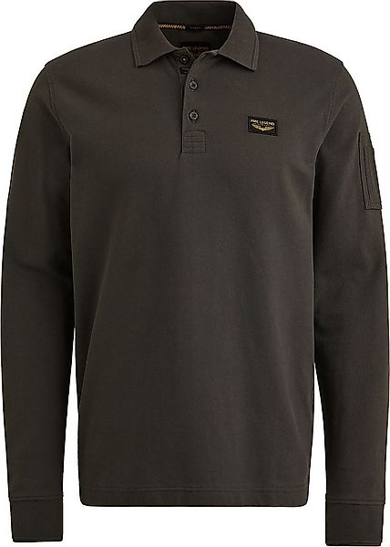 PME Legend American Classic Longsleeve Poloshirt Beluga - Größe M günstig online kaufen
