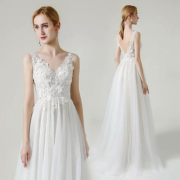 KIKI Abendkleid Abendkleid aus Spitze für Damen-Brautkleid-A-Linien-Kleid günstig online kaufen