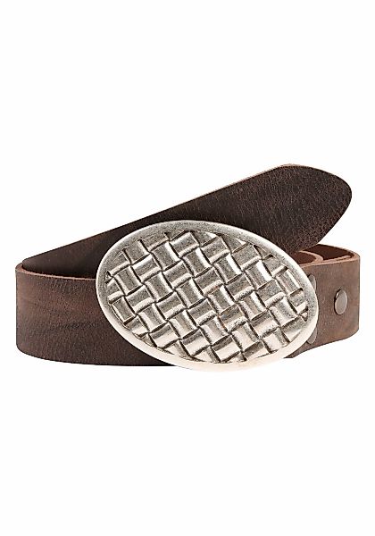 Rettungsring Gürtel Ledergürtel mit Koppelschließe in grafischem Design günstig online kaufen