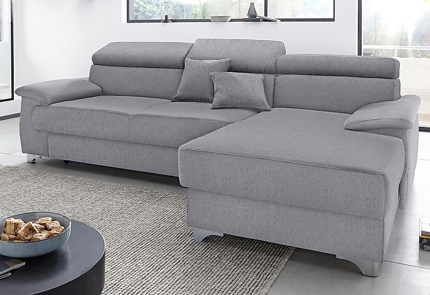 DOMO collection Ecksofa "Mira, inklusive Kopfteilverstellung für mehr Wohlf günstig online kaufen