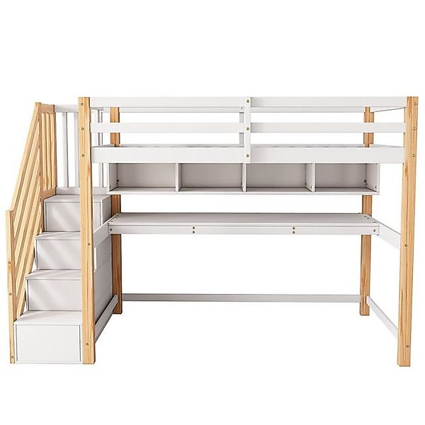 BlingBin Kinderbett Hochbett, Etagenbett, 90*200cm (1er Set, 1-tlg., Kinder günstig online kaufen