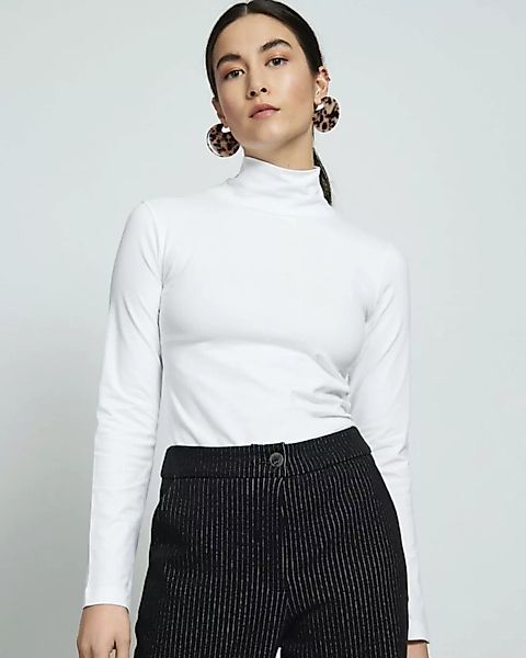 Rollkragen Pullover Mio Weiß günstig online kaufen