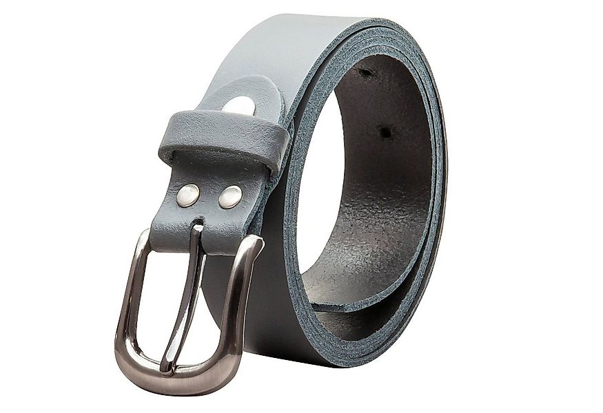 COLOGNEBELT Ledergürtel OM324-SL-Grau MADE IN GERMANY, Grau Kürzbar, 100 % günstig online kaufen