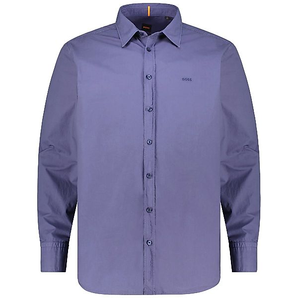 BOSS Freizeithemd mit Biobaumwolle Farbe dunkelblau Größe: 6XL günstig online kaufen