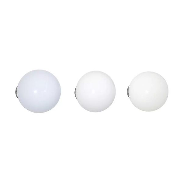 Vitra - Coat Dots Garderobenhaken 3er-Set - weiß/Ø5cm/Tiefe 5-7,2 cm/inkl. günstig online kaufen