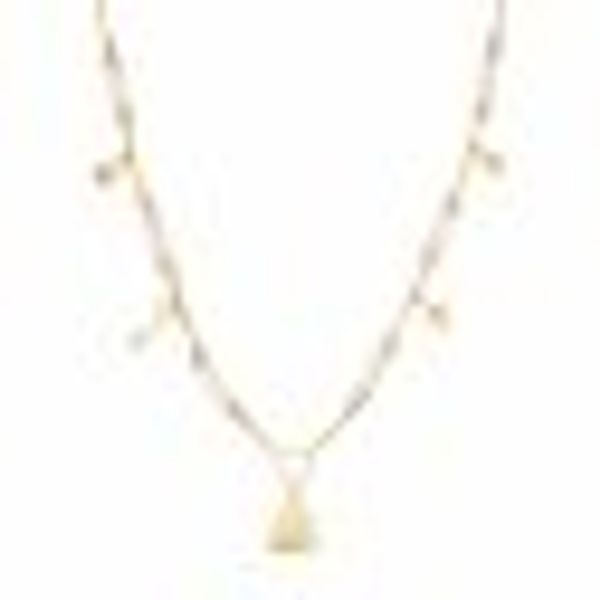 Anhänger mit Kette 925/- Sterling Silber vergoldet mit Perlen und Charms günstig online kaufen