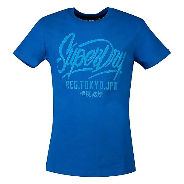 Superdry Neon Classic Kurzarm T-shirt XS True Blue günstig online kaufen