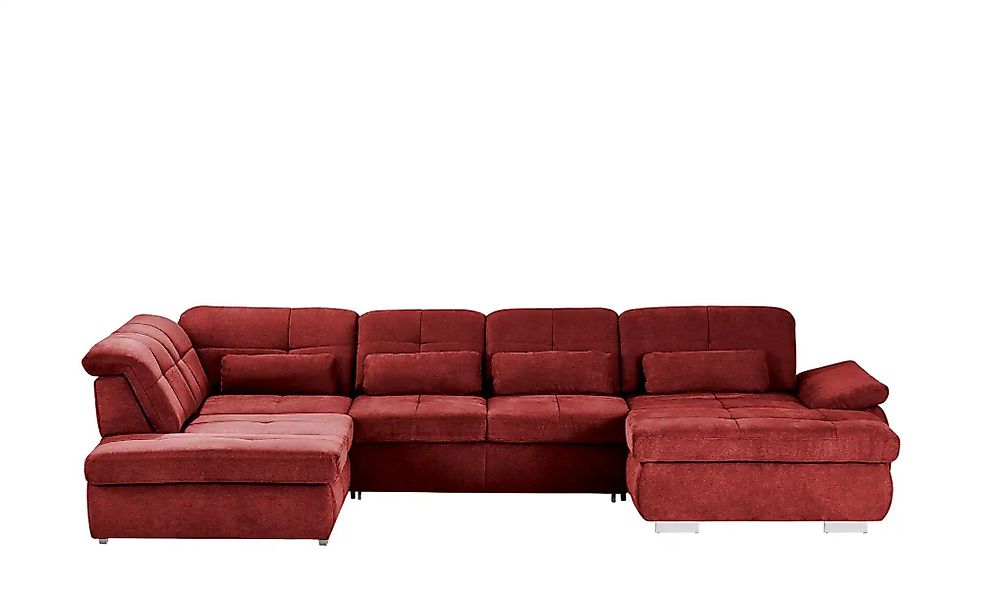 Wohnlandschaft mit Funktion  Perry ¦ rot ¦ Maße (cm): B: 374 Polstermöbel > günstig online kaufen